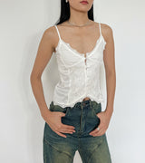Claus camisole (ready stock in white (S/ fits XS)/ 2 colours)