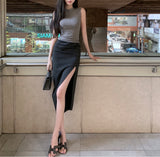 Santos skirt (ready stock in grey (M)/ 2 colours)