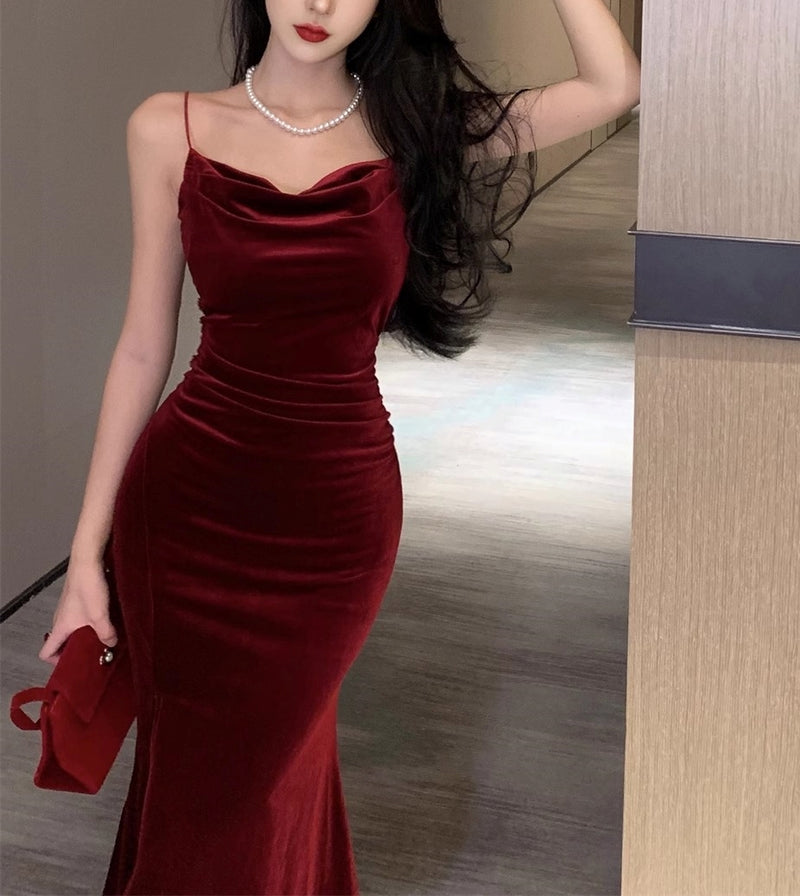 Gion velvet dress (preorder/ 2 colours)