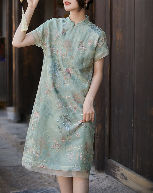 Opus cheongsam (preorder/ 2 lengths)