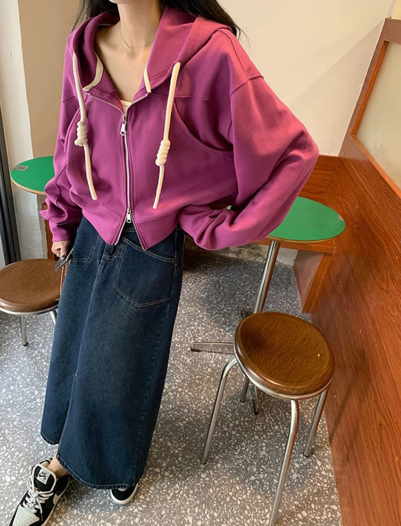 Ruru hoodie top (preorder/ 3 colours)