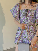 Clematis playsuit (ready stock in XS&S)