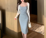 Vinnie dress (ready stock in white (M) / 3 colours)