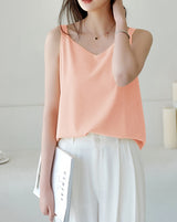 Cherrie top (ready stock in black&coral (L) yellow (2XL)/ 4 colours)