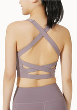 Criss Cross Back Sports Bra (ready stock in yellow (S&M) and rose (M)/ 5 colours)