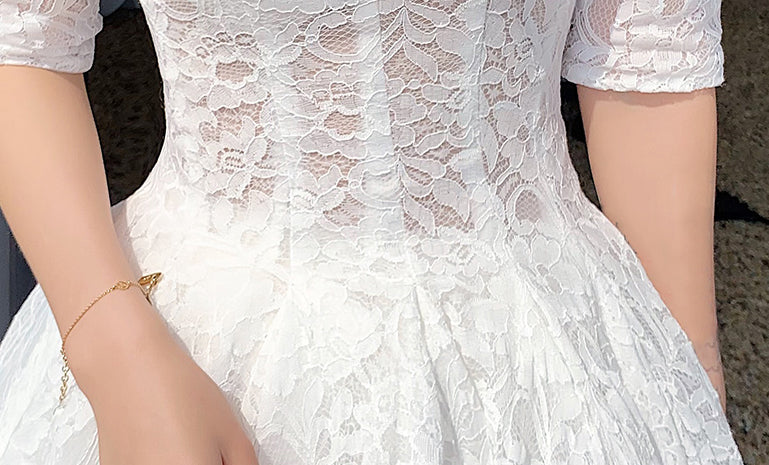 Amber lace cocktail dress (ready stock in black (S) & red (L))