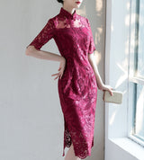 Hudson cheongsam dress (ready stock in grey (M&3XL)/ 3 colours)